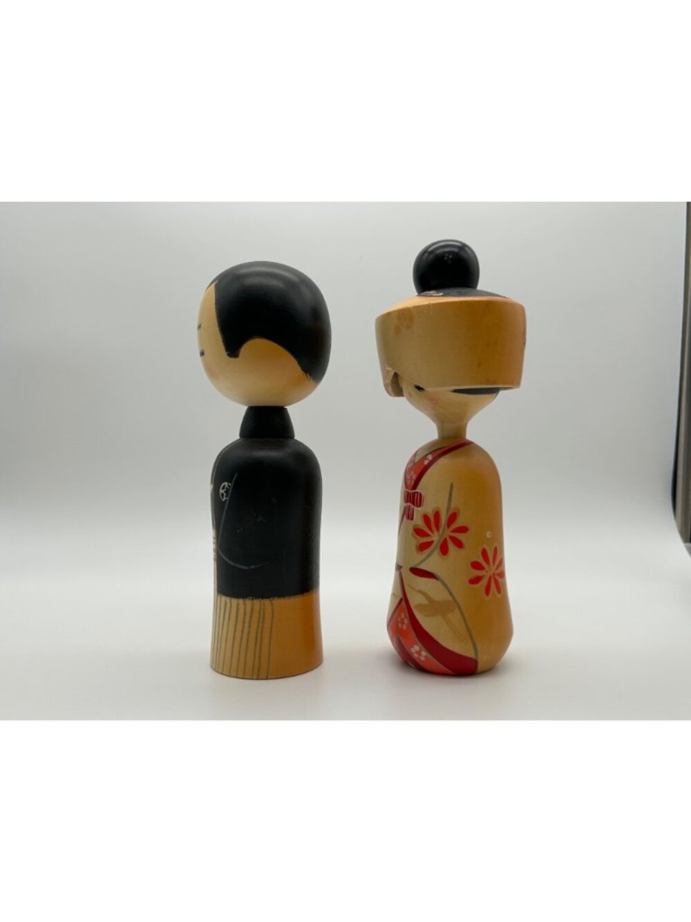 Vintage Hajime Miyashita Creative Sosaku Kokeshi Doll Wedding Set Bride Groom - Picture 9 of 16